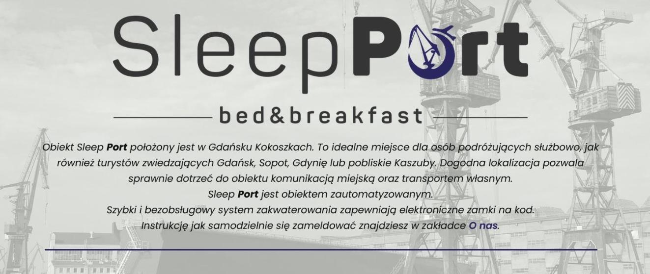 Sleep Port B&B - Bezplatny Parking Gdańsk Kültér fotó